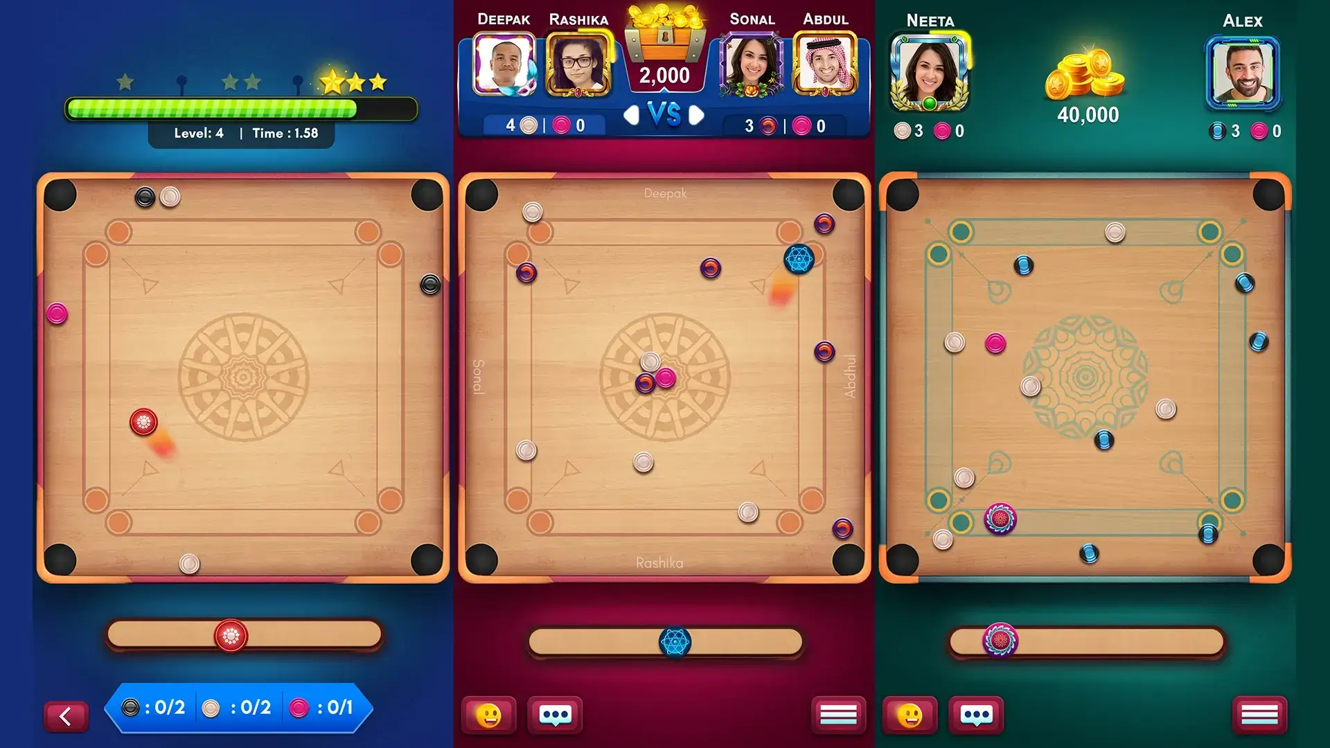 Carrom King Mod screenshot