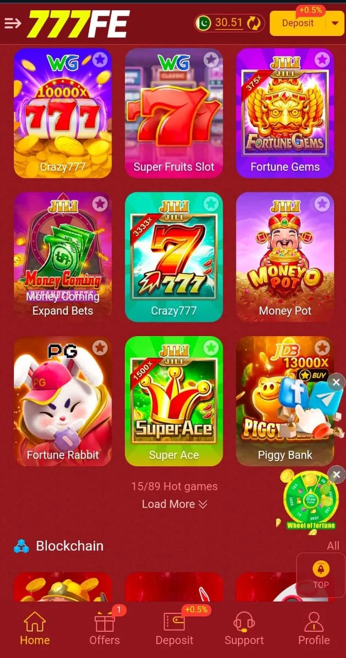 777FE Android screenshot