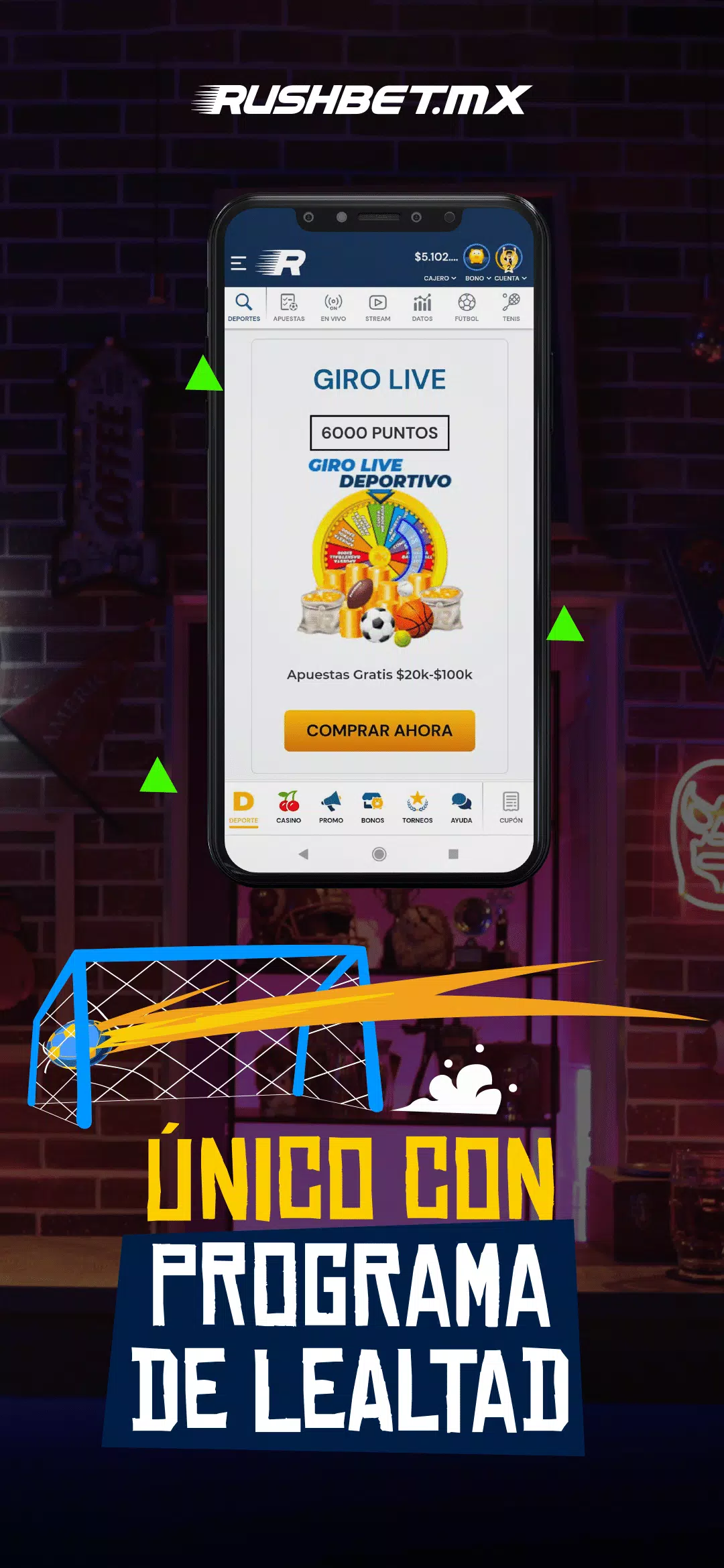 RushBet APK screenshot